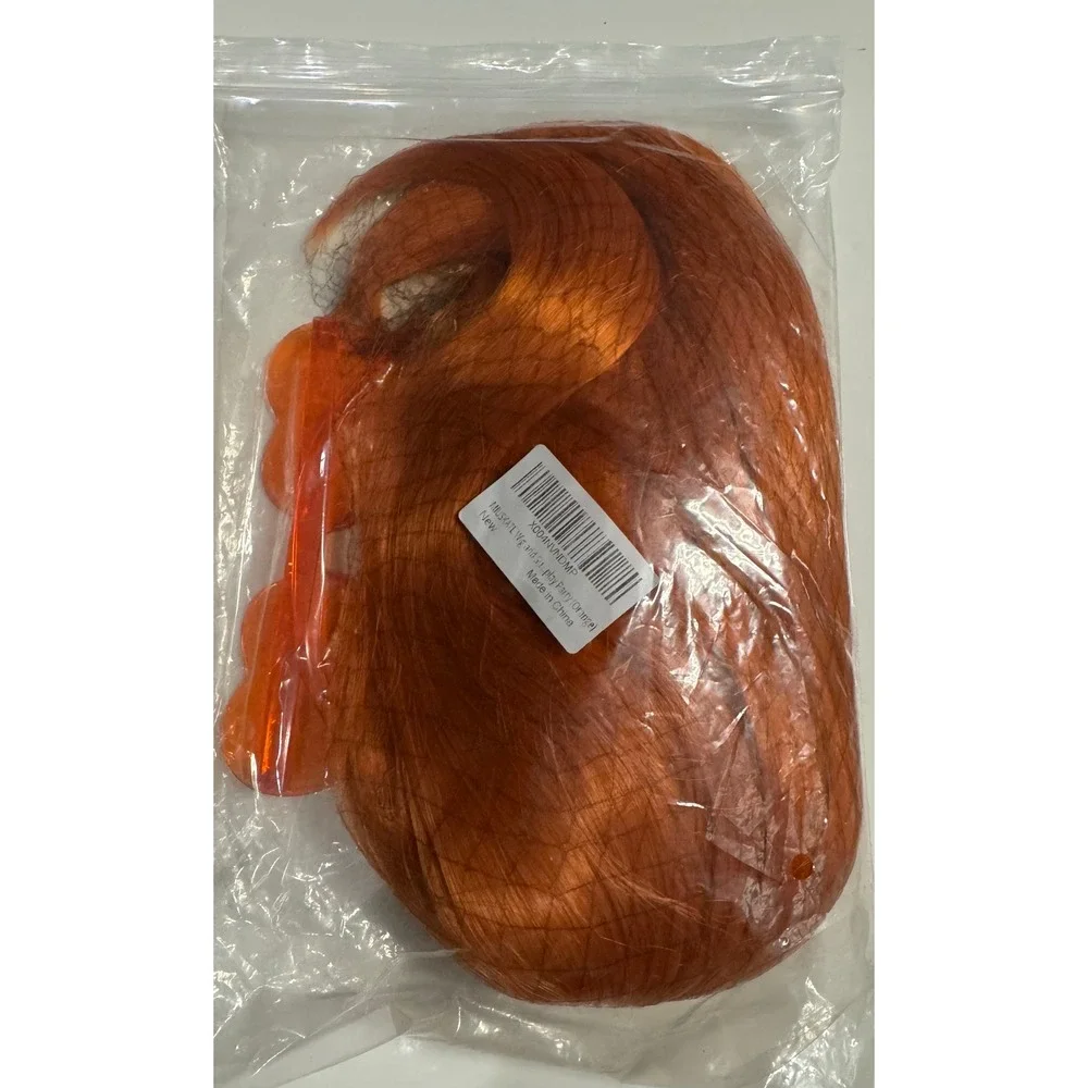 Miusnail Orange Bob Wig with Bangs and Heart Sunglasses 12 Inch Cosplay Costume